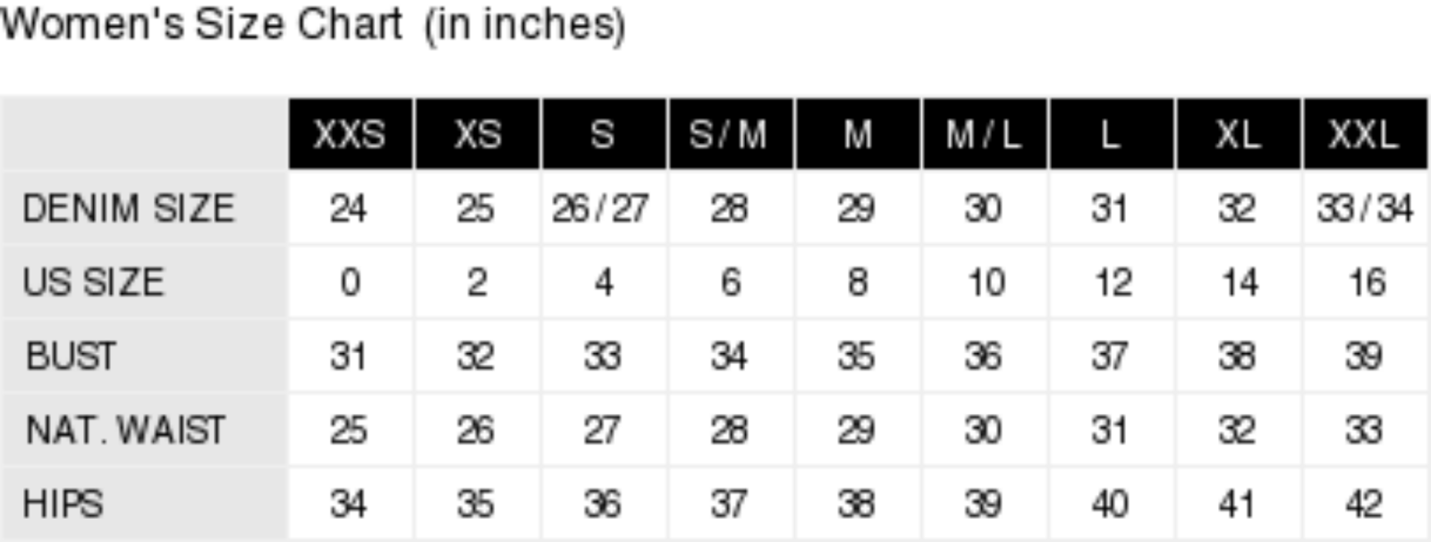 william rast size chart